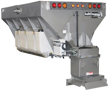 SaltDogg Municipal Hydraulic Conveyor Chain Spreader, 25:1/50:1 Gearbox