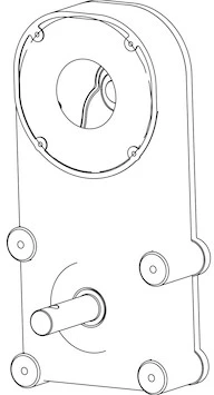 Gearbox 4in SHAFT for SaltDogg Spreaders